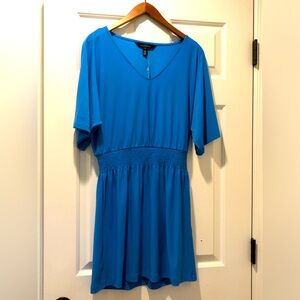 White House Black Market casual dress, blue, new with tags